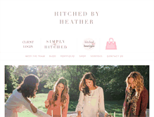 Tablet Screenshot of hitchedbyheather.com